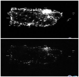 Dramatic “Before And After” Photos Show Puerto Rico’s Plunge Into Darkness